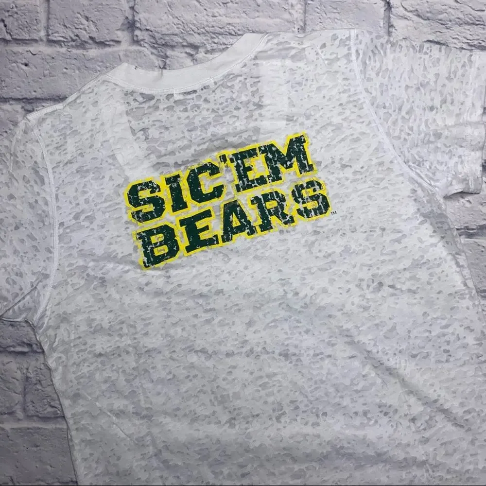 NEW NUYU Baylor Bears Deep V-Neck Burnout Tee - Picture 7 of 8